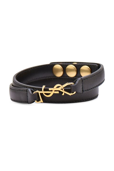 ysl bracelet|yves saint laurent leather bracelet.